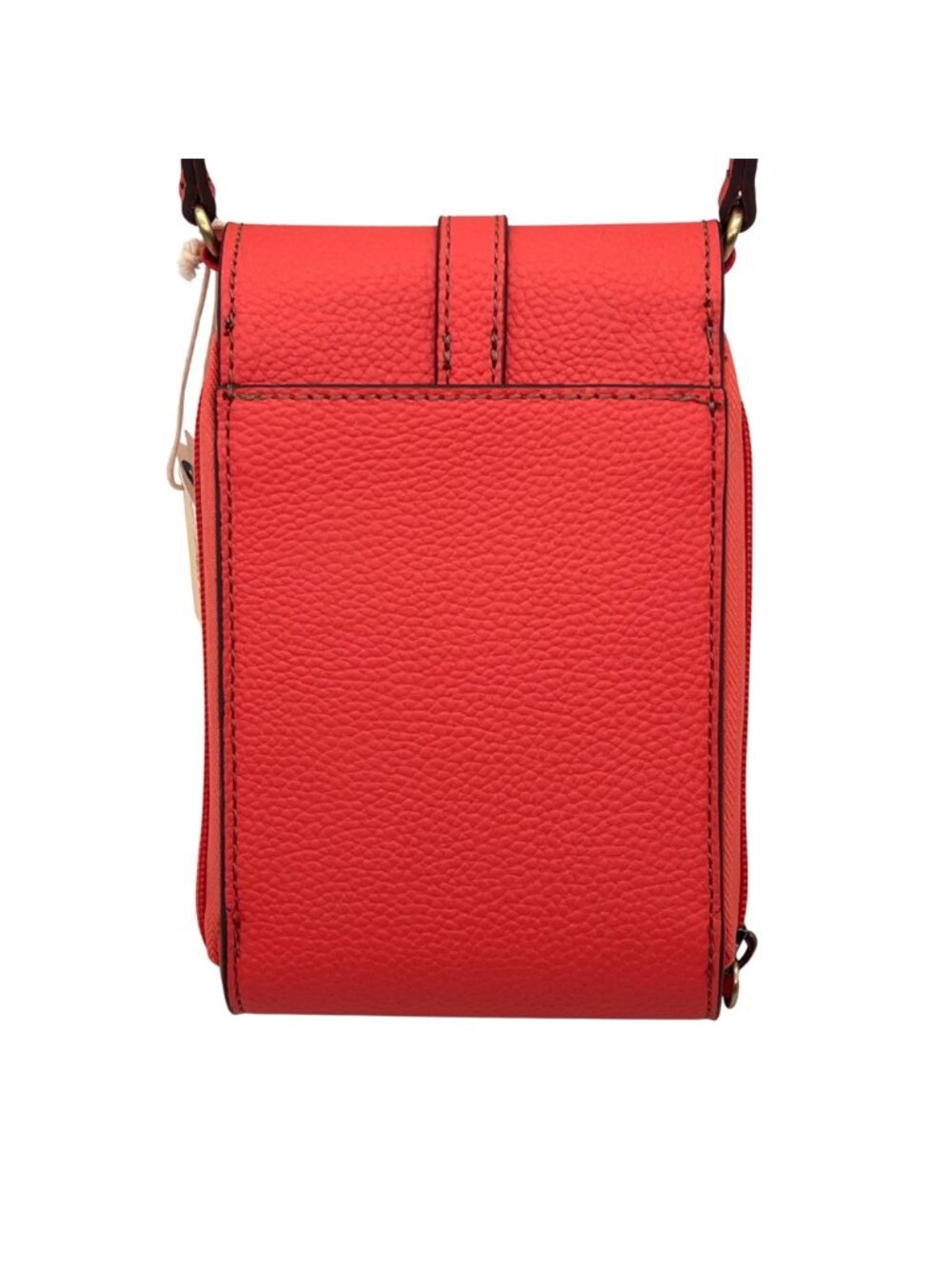 St. Johns Bay Crossbody Bag Adjustable Strap Dark Watermelon Pebbled Texture NEW - Picture 8 of 10